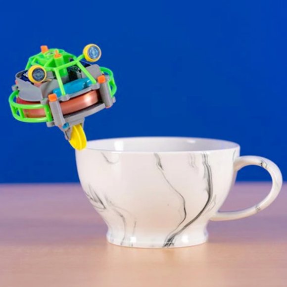 🆕 GY-BOT : SELF BALANCING GYROSCOPE ROBOT - w/ RED Storage Display Holder - Picture 1 of 12